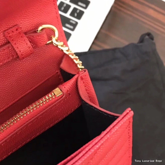 Tony Luxuries CHAIN CASSANDRE YSL WALLET MATELASSÉ 0731